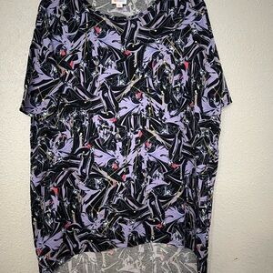 LuLaRoe Multicolor Abstract Top